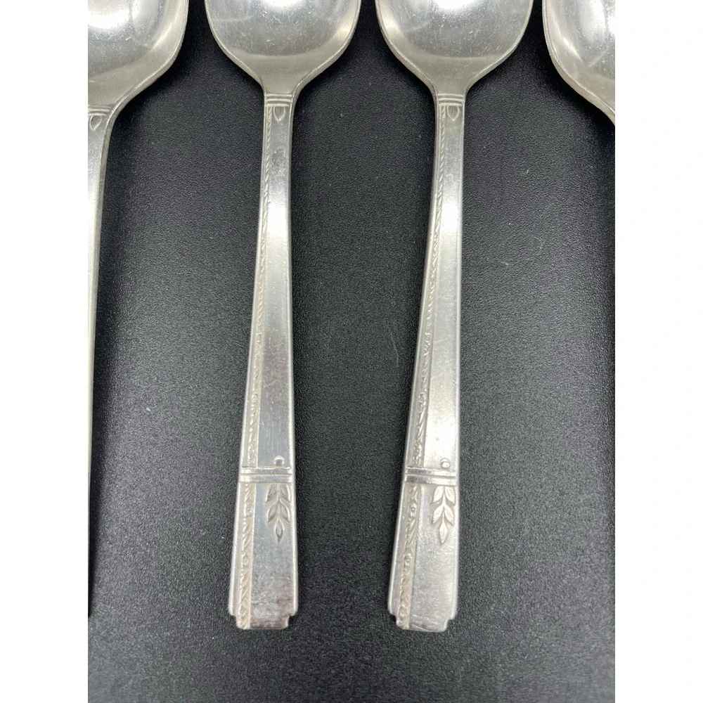 Grenoble Silverplate Teaspoon Set 6 Pieces Circa 1938 Oneida Silver